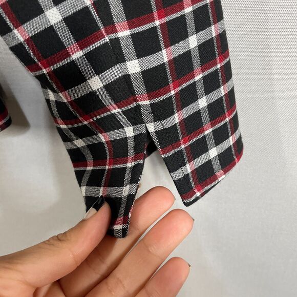 Akris Black and Red Plaid Blazer - Picture 2 of 9